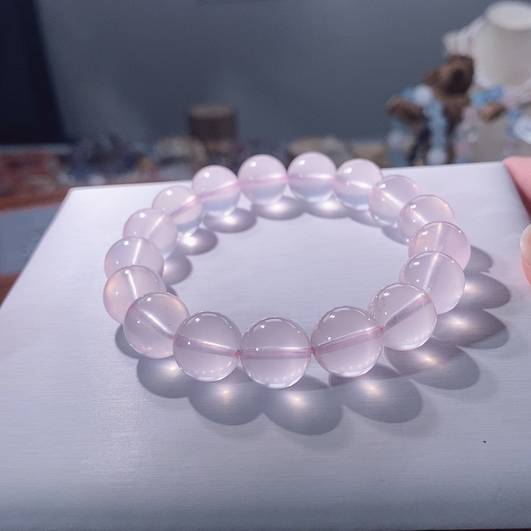 手串水晶未镶嵌12咪粉水晶