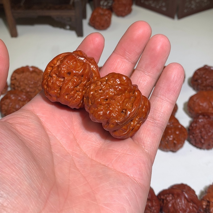 文玩核桃把件咕*哥蛤蟆头16