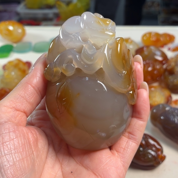 玛瑙/玉髓未镶嵌吊坠(不含链)