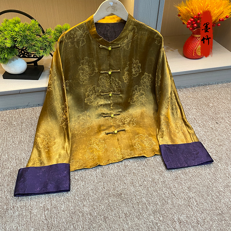 【69223】新中式中国风国潮时尚气质设计师女装高级感气质开襟上衣