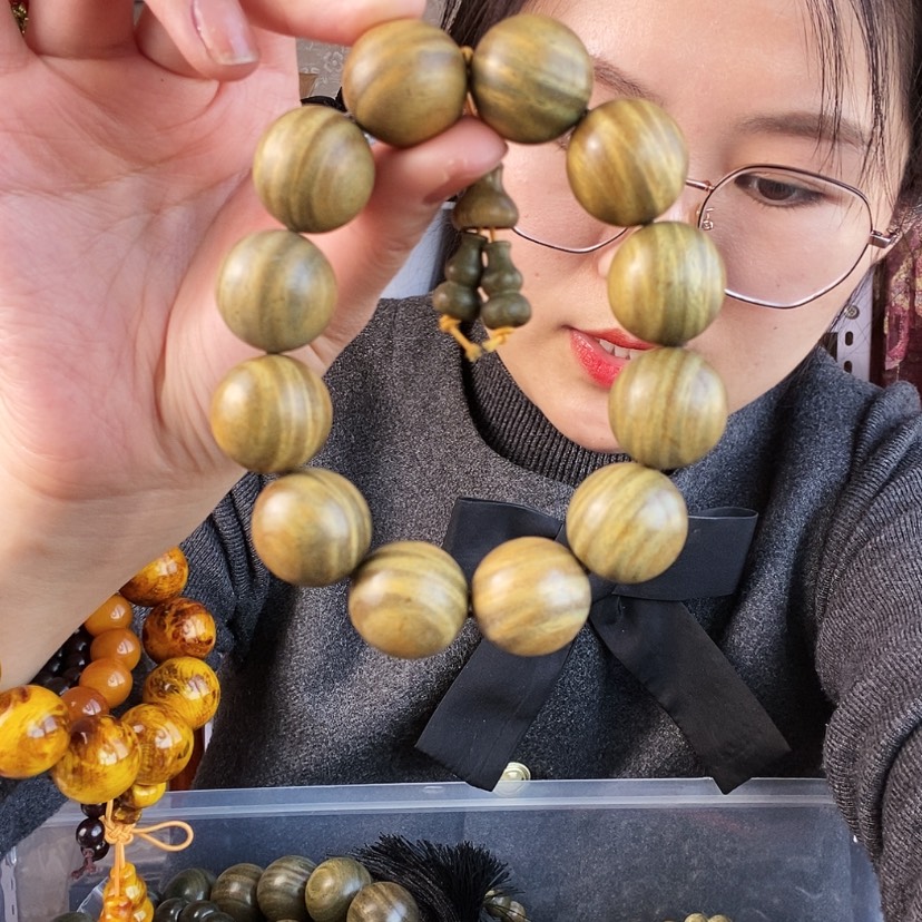 【闪购商品】东非黑黄檀（紫光檀）绿檀水波2.0