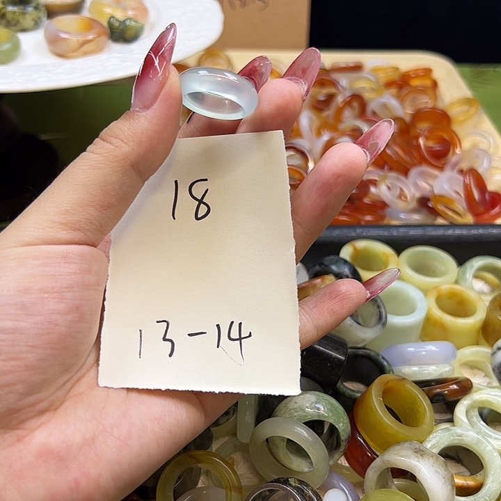 玛瑙/玉髓未镶嵌戒指