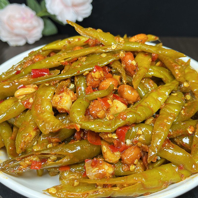 江西腌辣椒香辣脆爽拌面拌粉开胃下饭菜辣椒酱腌菜泡菜咸菜即食