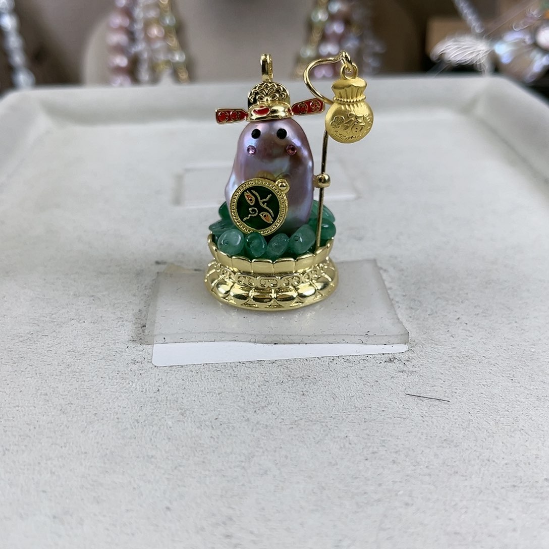 淡水珍珠吊坠(不含链)未镶嵌此****销【纯恬】