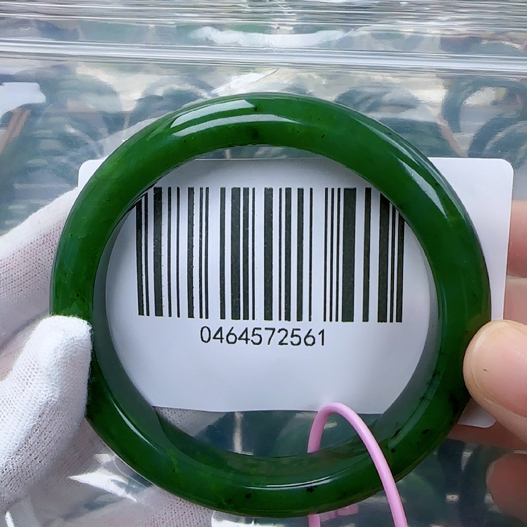 和田玉（碧玉）手镯未镶嵌61