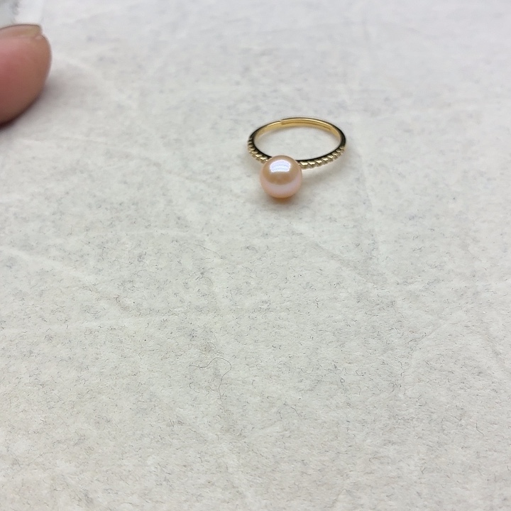 925银8mm，开口戒托