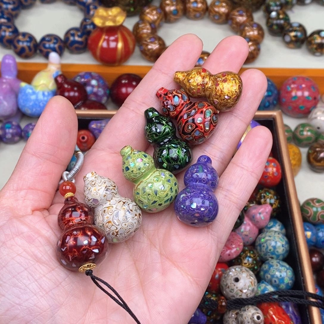 非遗大漆裸钿葫芦2.8