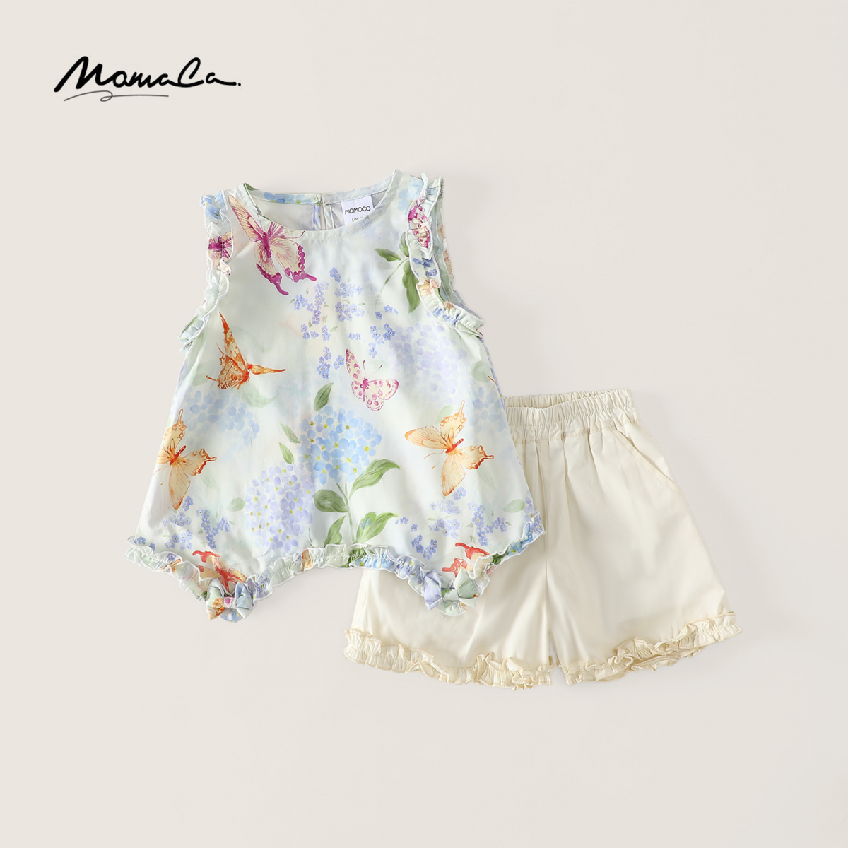 MOMOCO淑女夏季女童温柔时尚套装两件套77630578058