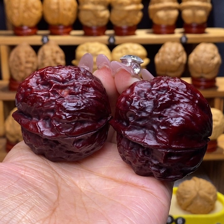 把件文玩核桃玄武金蟾20号45尺