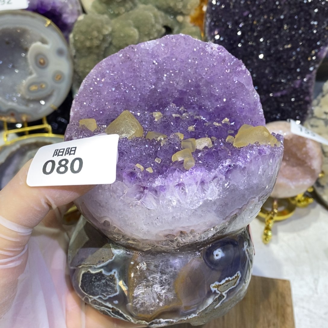 水晶大型摆件（非配饰）未镶嵌方解石