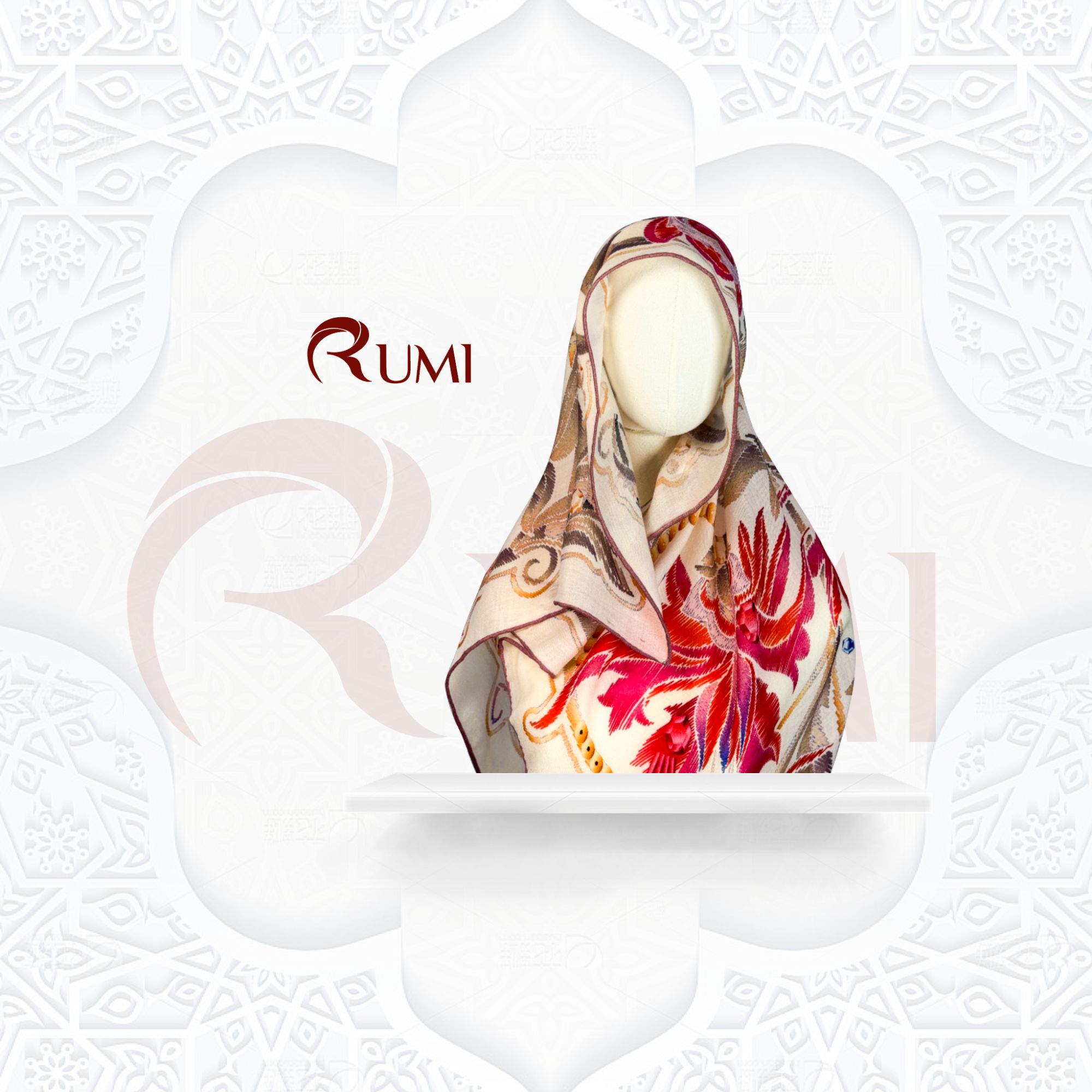 Rumi Asima | 秋冬“凤至”经典绵羊毛百搭格菱头巾时尚