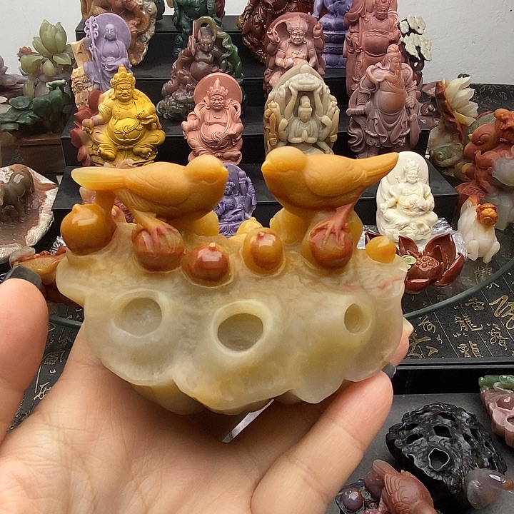 石英质玉未镶嵌吊坠(不含链)