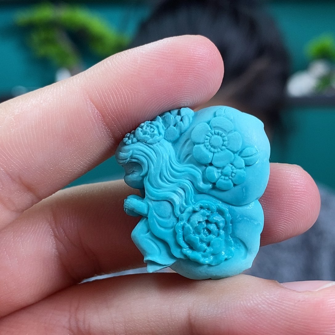 绿松石珠宝奇石未镶嵌