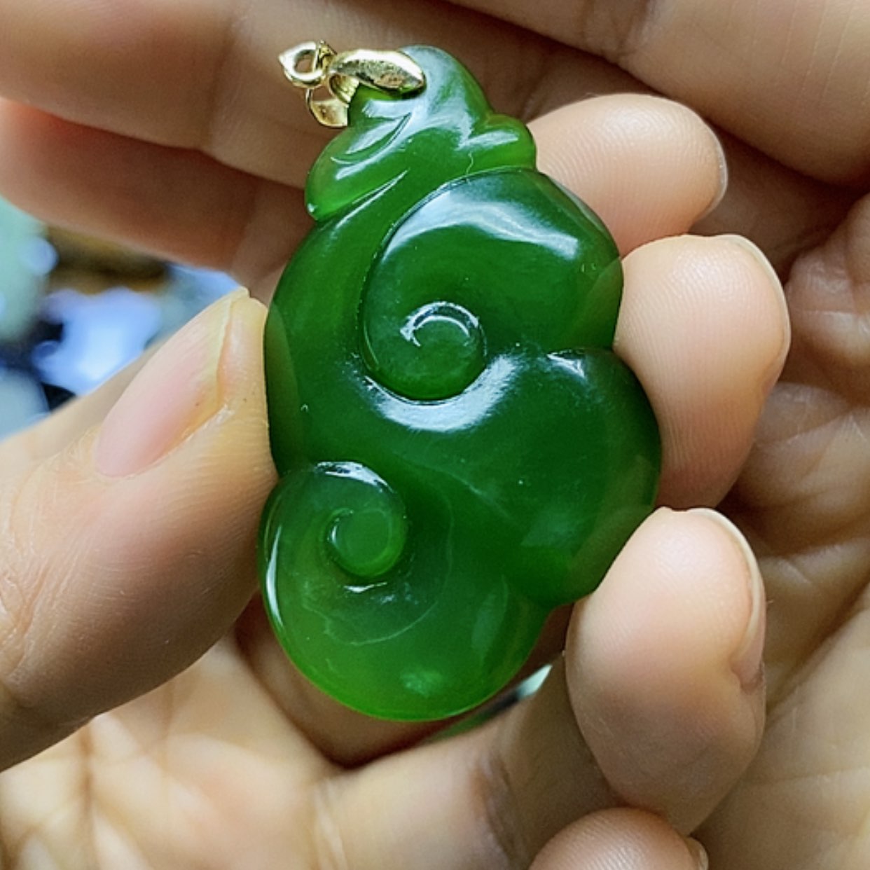 【闪购商品】和田玉（碧玉）挂件未镶嵌非****年