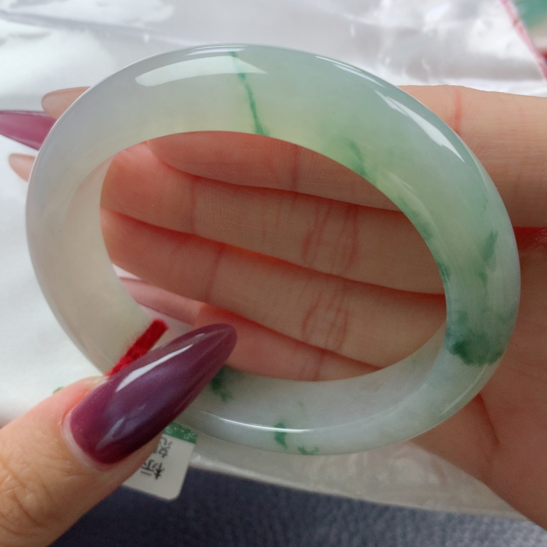 未镶嵌手镯翡翠缅甸天然翡翠A货56.5贵妃