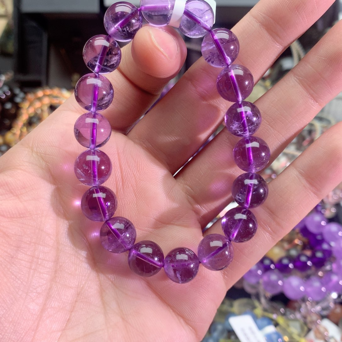 紫晶手链未镶嵌意**缩巴西紫11