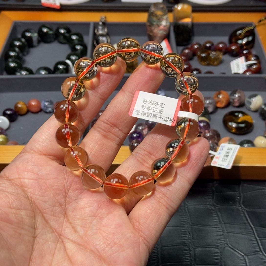 水晶黄水晶手链12.5未镶嵌