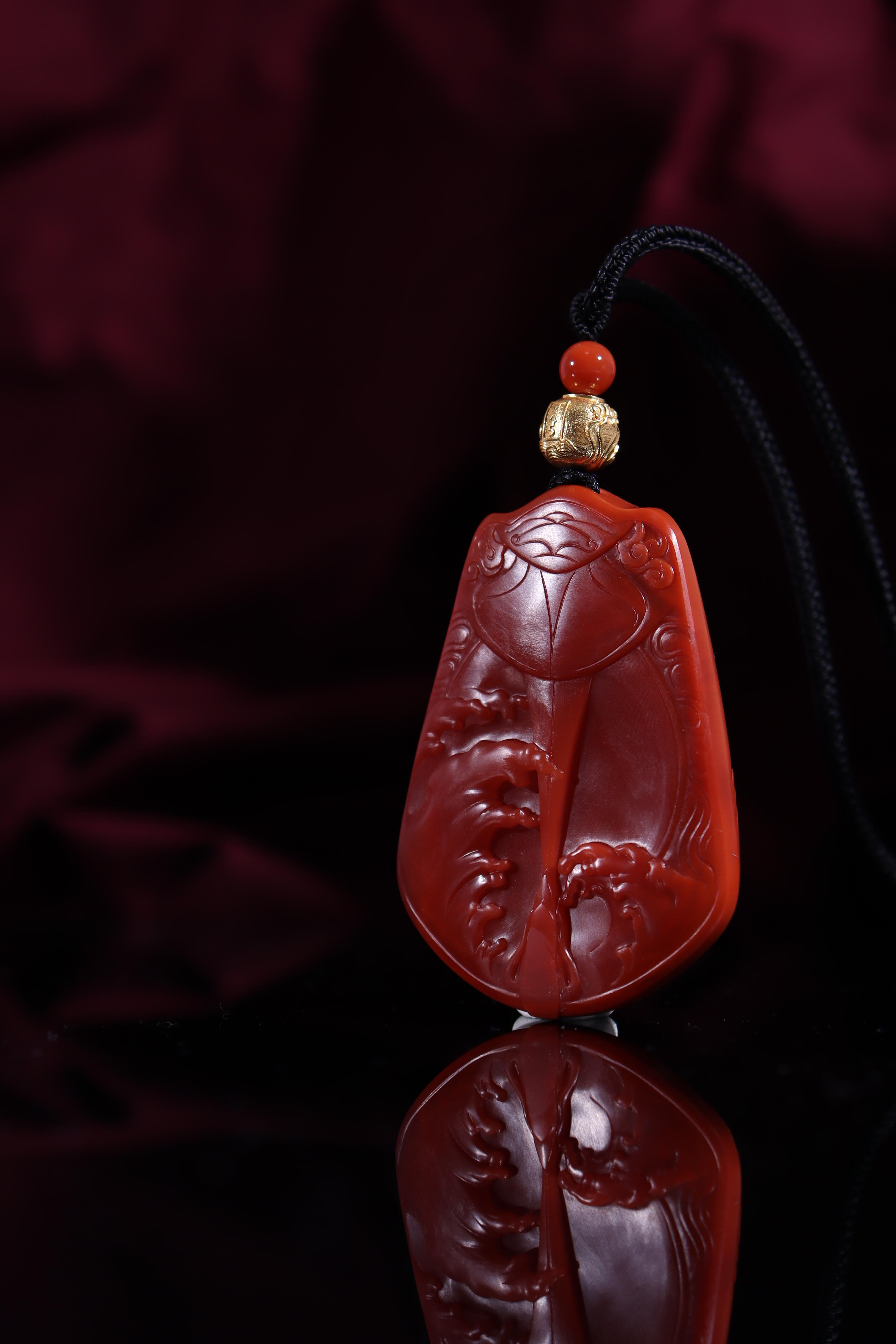 南红牌子雕刻件 DIY搭配 多样性发货