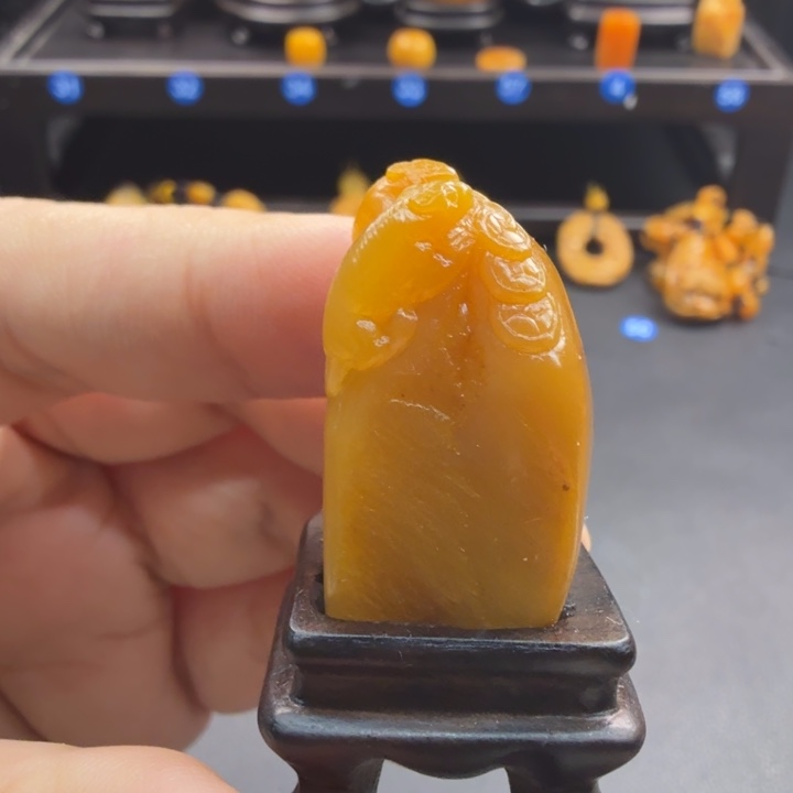 田黄石代代数（鼠）钱印章