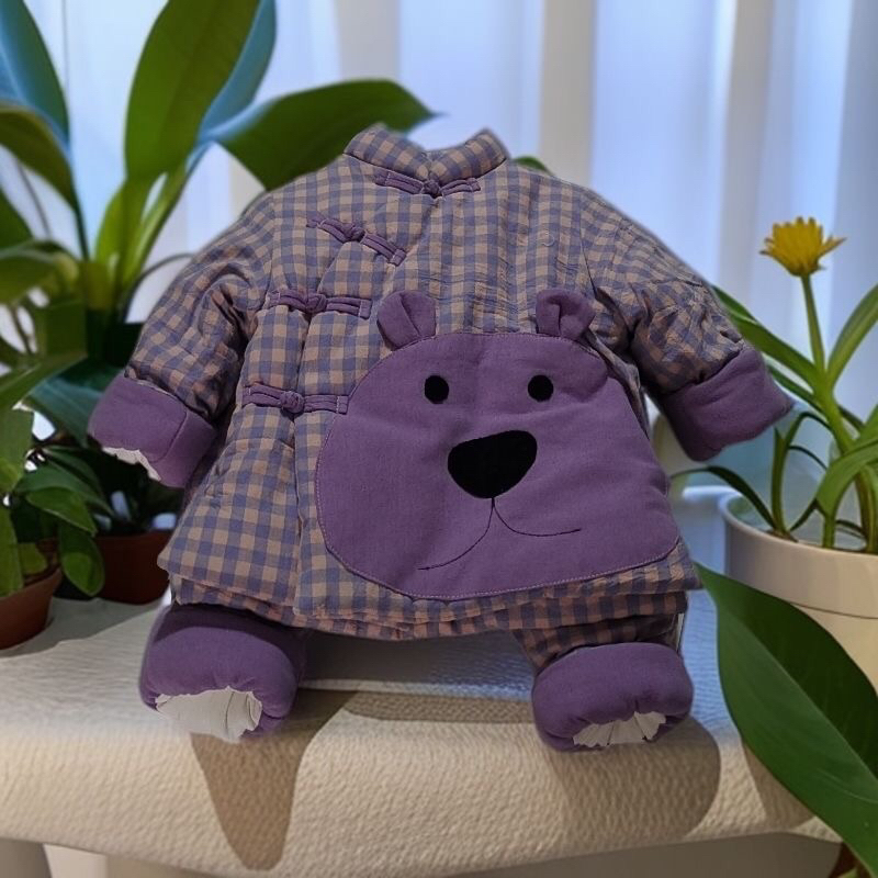 女童加棉套装冬季新款2025洋气儿童加厚棉衣婴幼儿加绒棉裤两件套