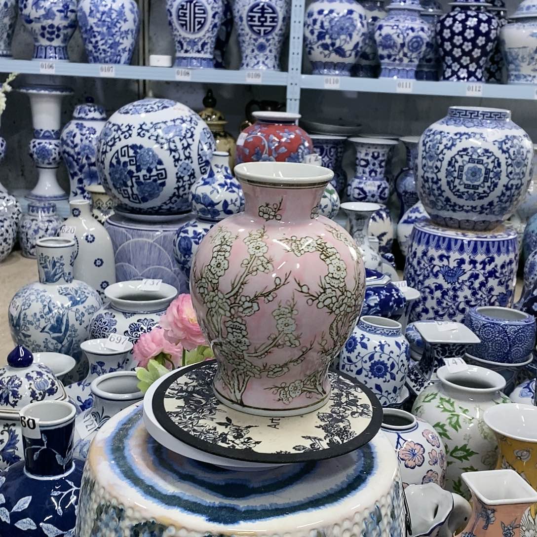 【闪购商品】摆件冰梅石榴瓶瓷器摆件…………………………