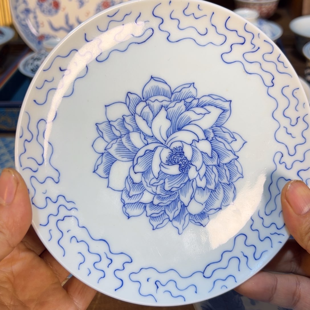 盖碗景德镇手绘陶瓷