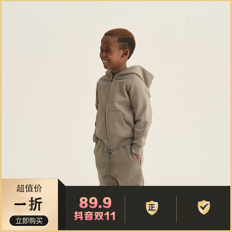 [童装拉链衫】春秋户外休闲连帽拉链开衫男女同款