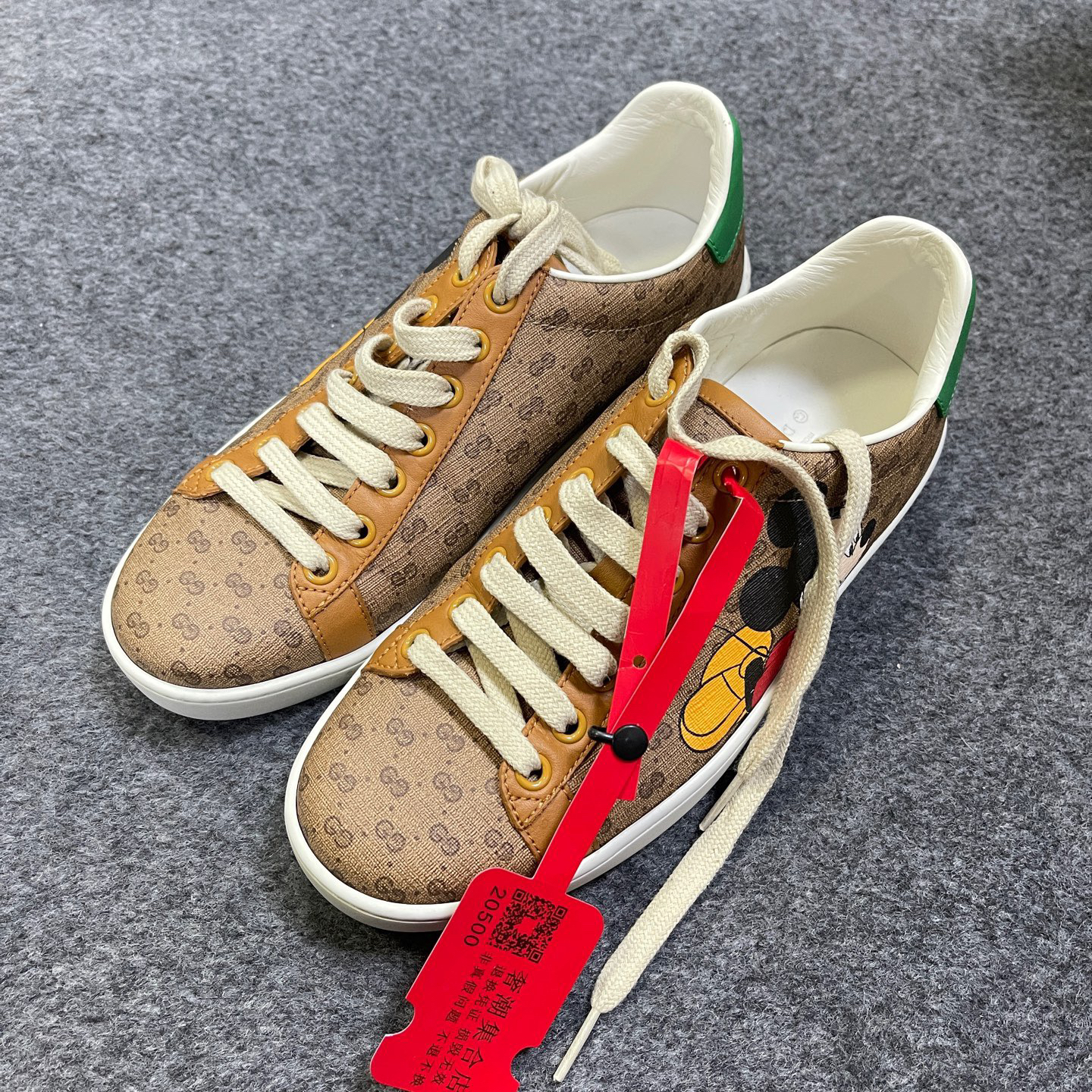 95新 GUCCI/古驰 ACE 双G 低帮 时尚板鞋 女款36/20500