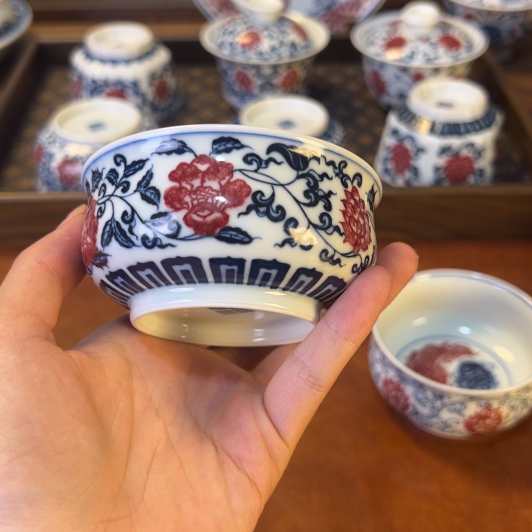 盖碗景德镇茶器百宝箱陶瓷