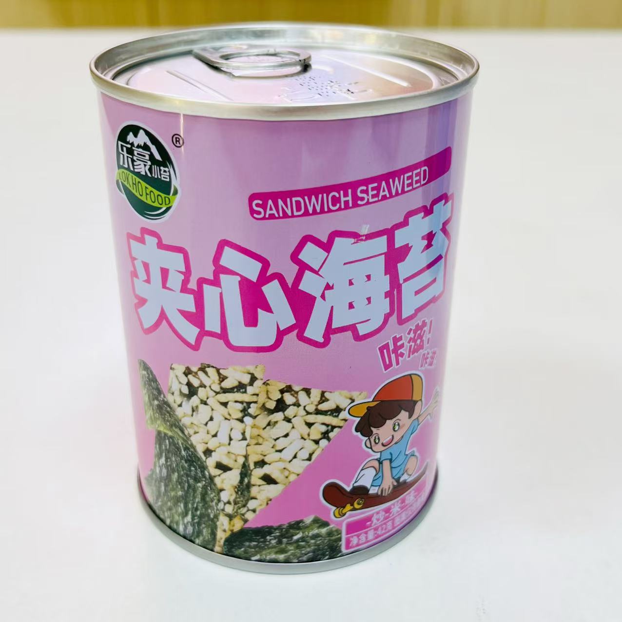 夹心海苔脆 42克 日期到8月15