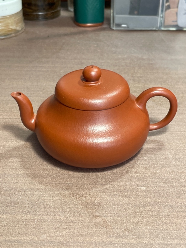 宜兴紫砂壶朱泥小君德壶150cc