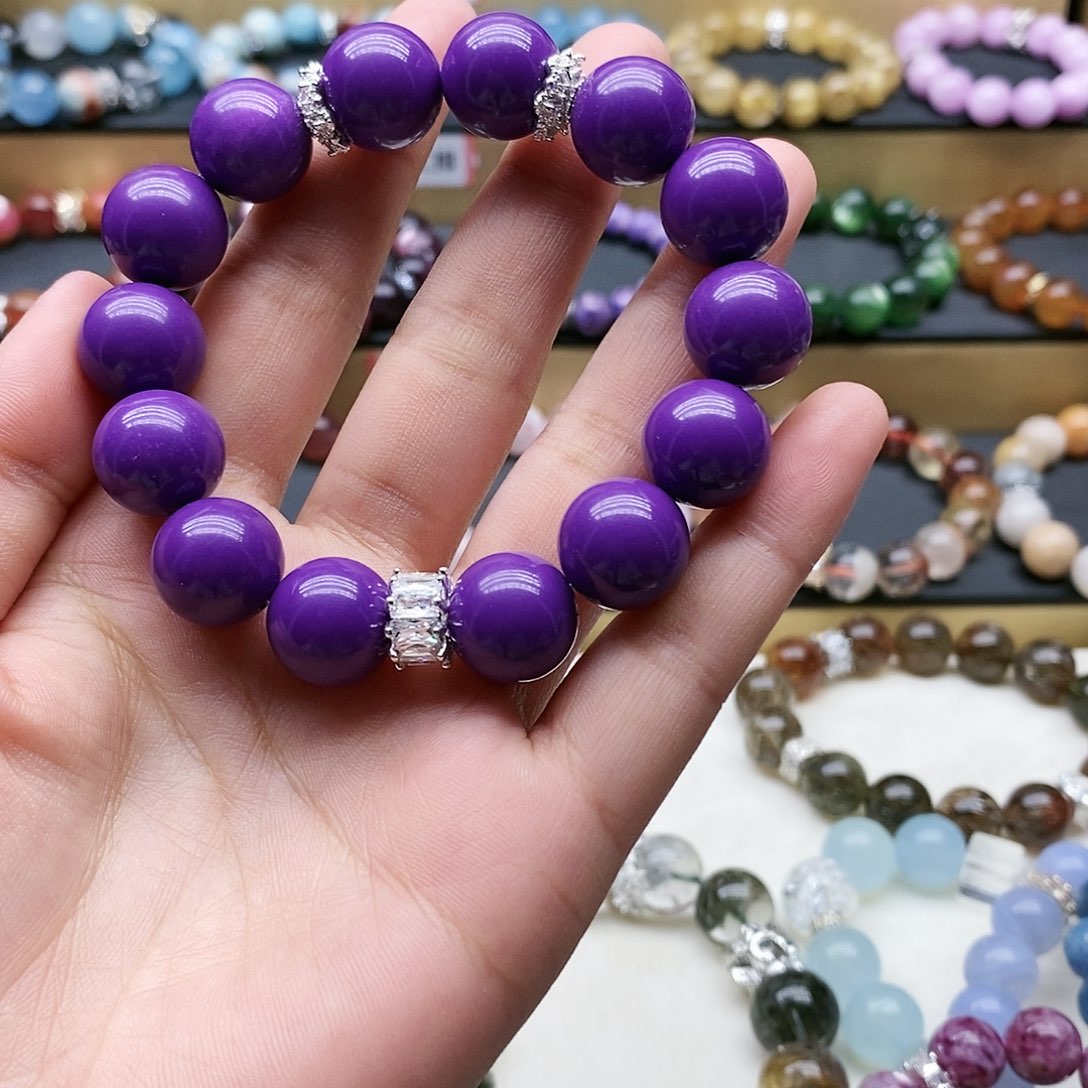 水晶手链未镶嵌紫云母