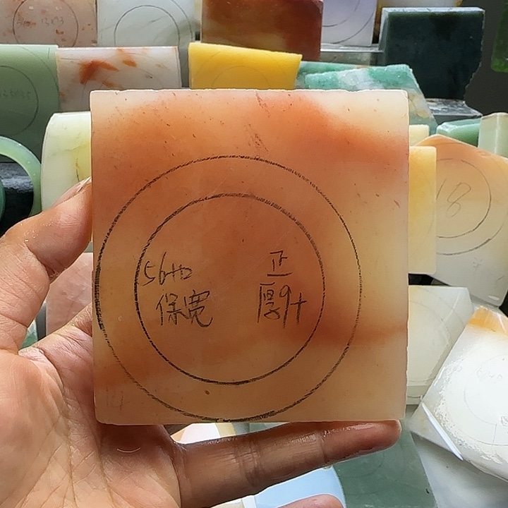 定制石英质玉金丝玉板料定制