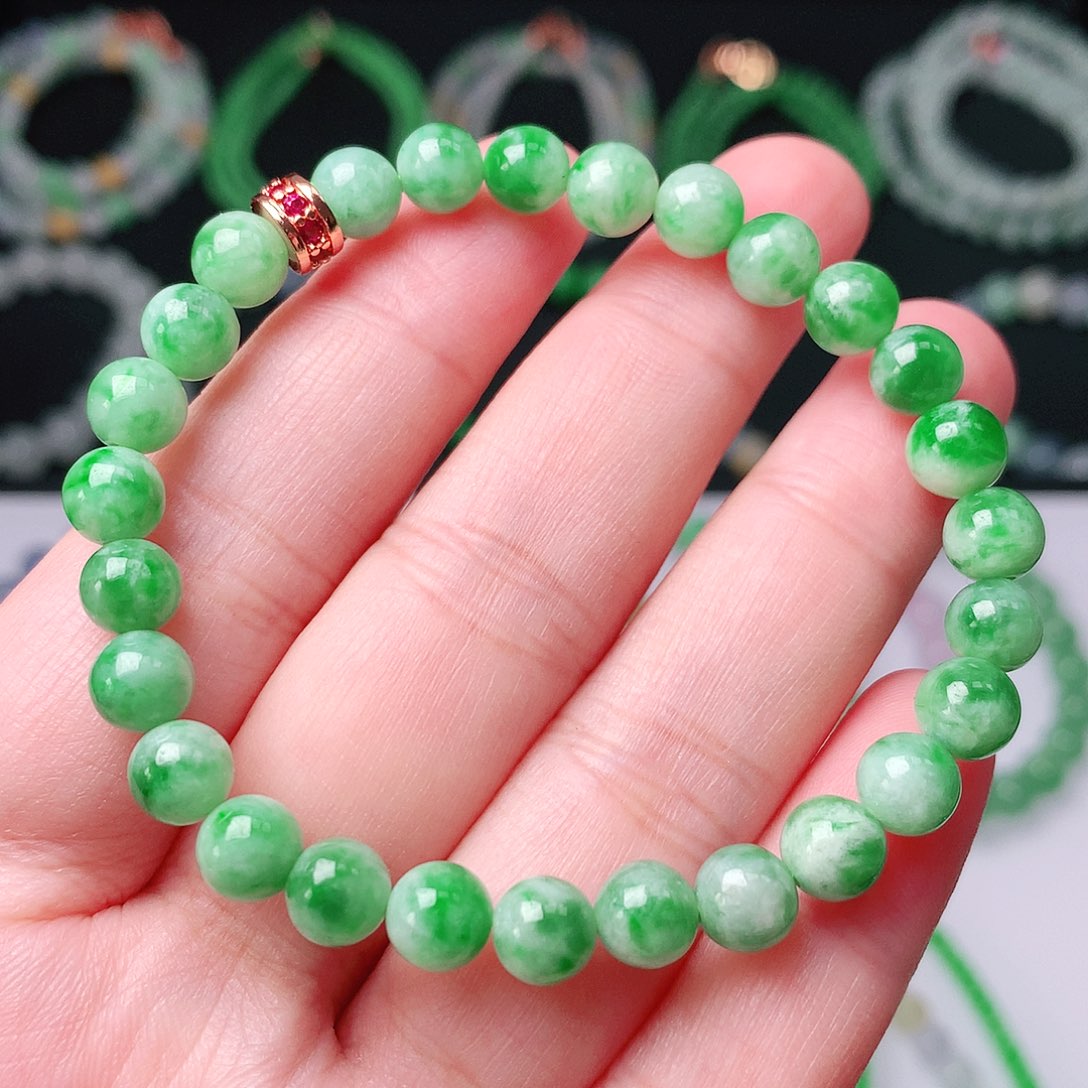 未镶嵌手链翡翠翡翠