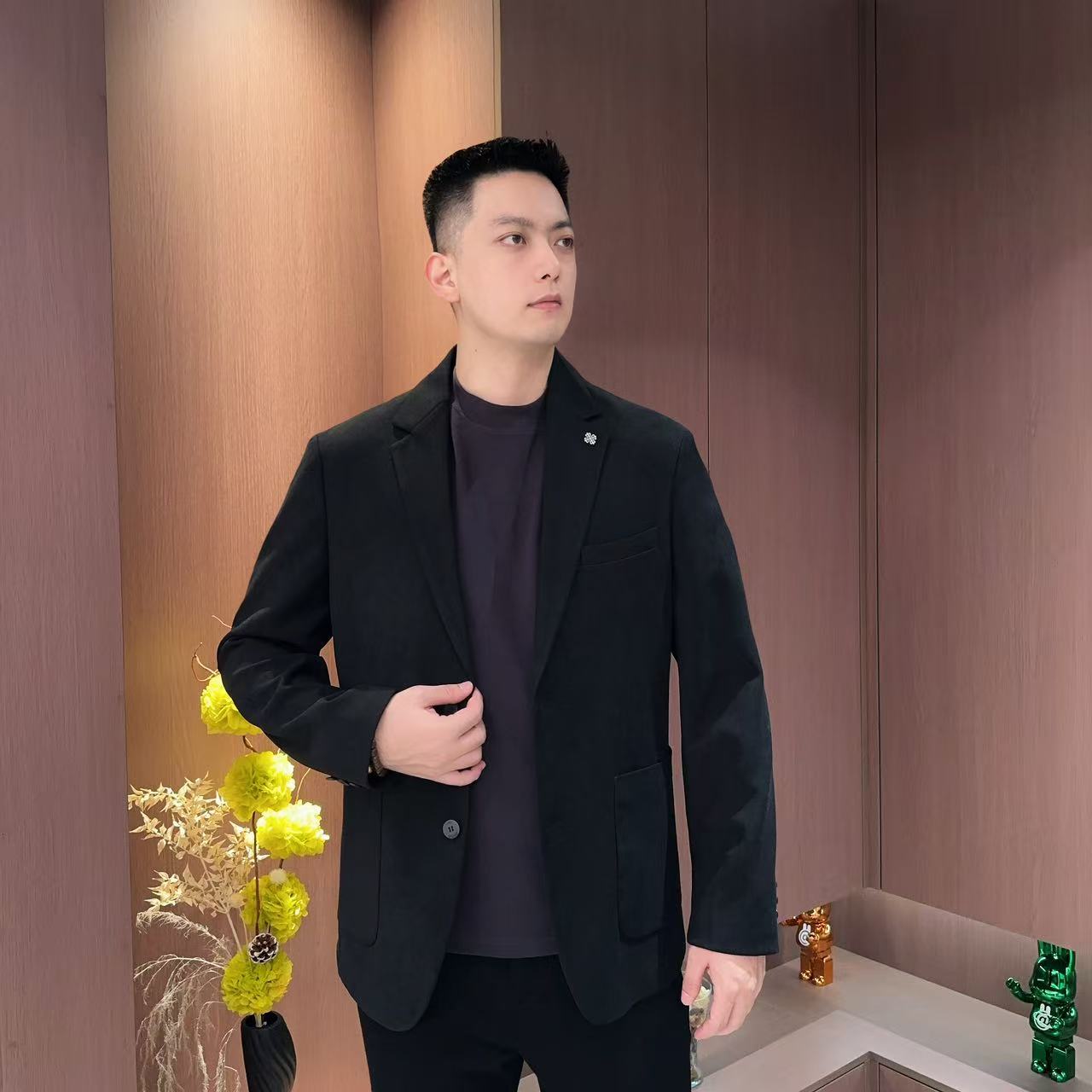 【高端商务休闲西服】秋季男士简约气质感商务休闲兼备轻奢老钱西服