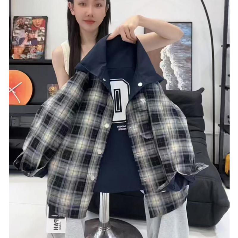 【现货 48H】男童秋季洋气上衣新款两面穿中大童连帽外套MT68047