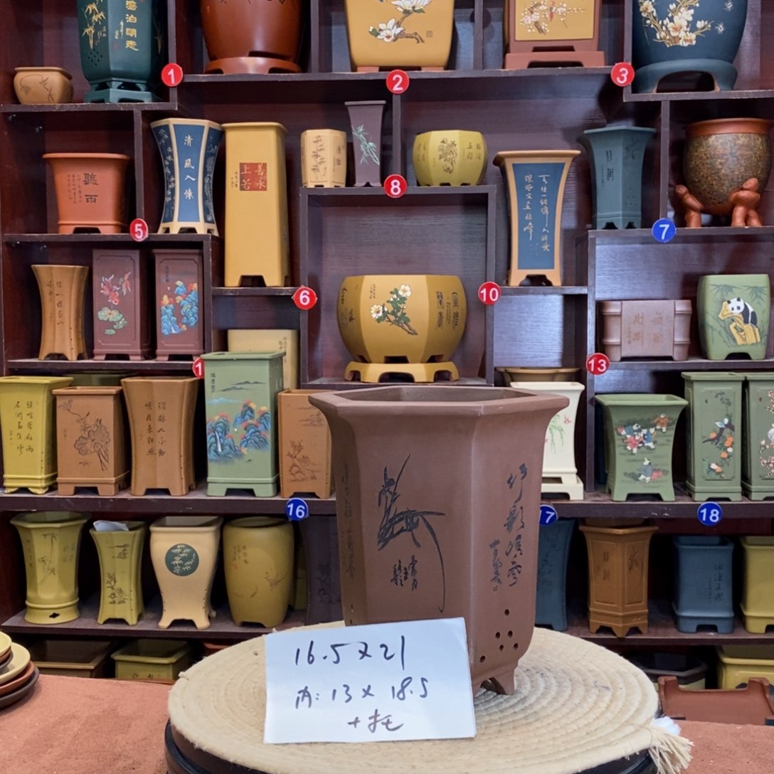 紫砂花盆紫砂花盆