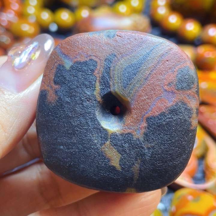 未镶嵌战国红手把玛瑙/玉髓