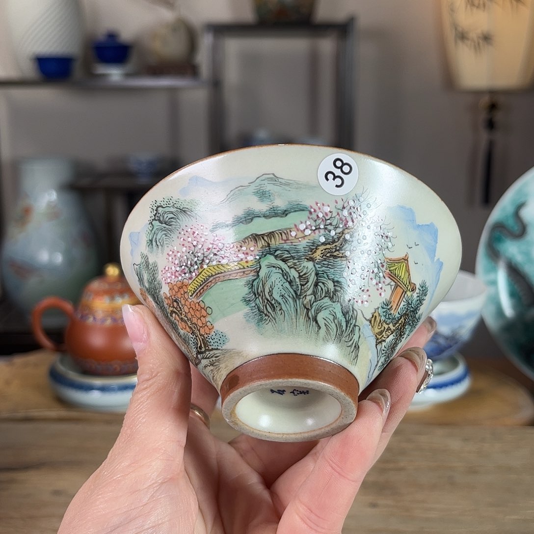 杯景德镇陶瓷柴烧多人