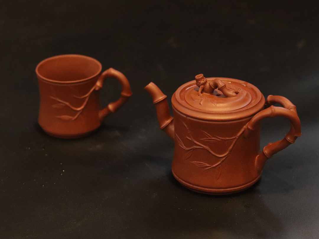 一品竹段 一壶一杯 底槽清紫砂壶