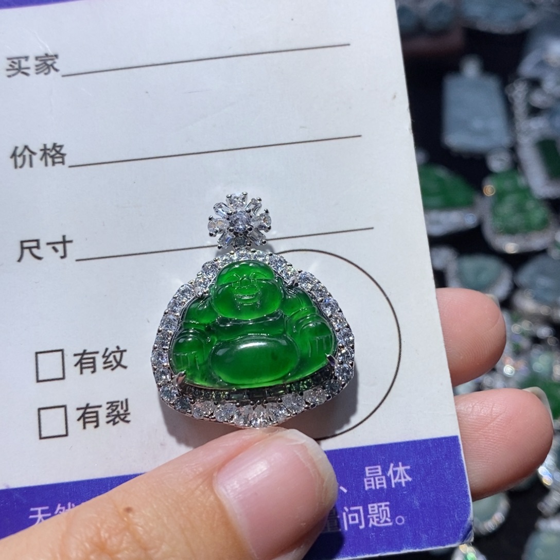 水***欣翡翠未镶嵌颈饰翡翠