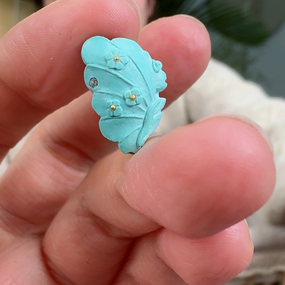 绿松石珠宝奇石未镶嵌