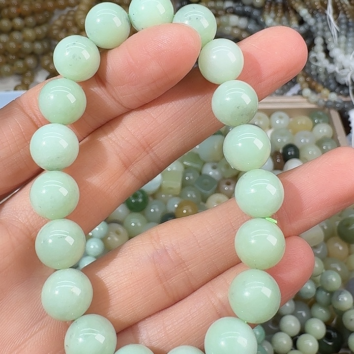 和田玉未镶嵌手链10mm