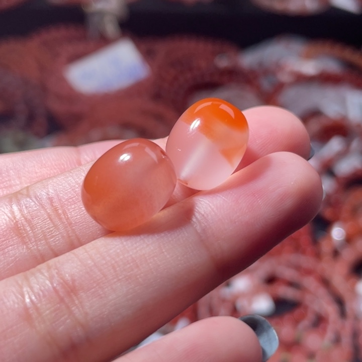 南红玛瑙未镶嵌枣珠1310