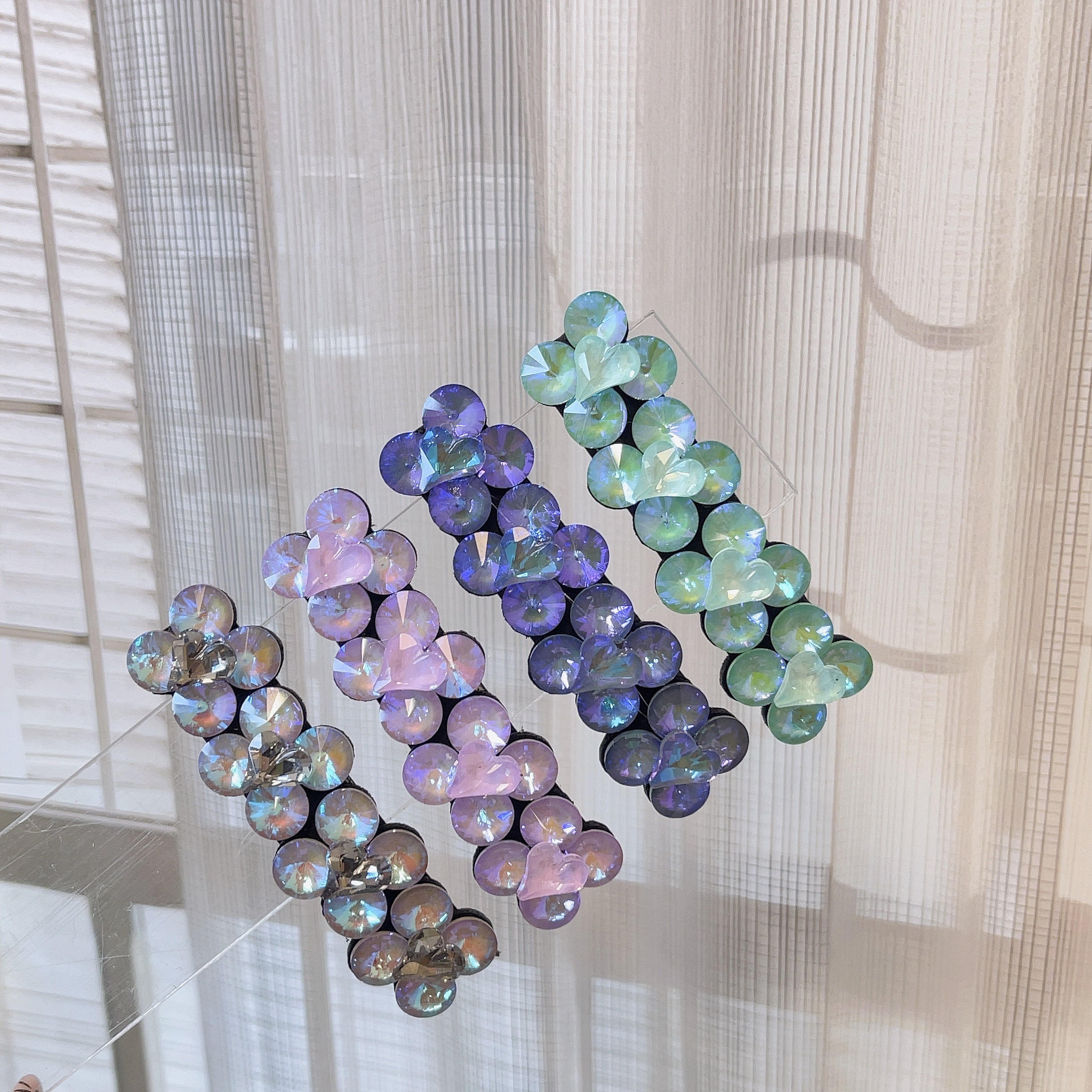 W751韩系春夏绚烂甜美轻奢春夏多巴胺边夹