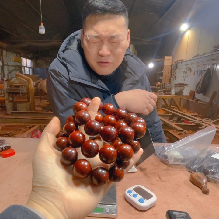 檀香紫檀（小叶紫檀）大***件2.0爆满金星顶泥玉化克重大