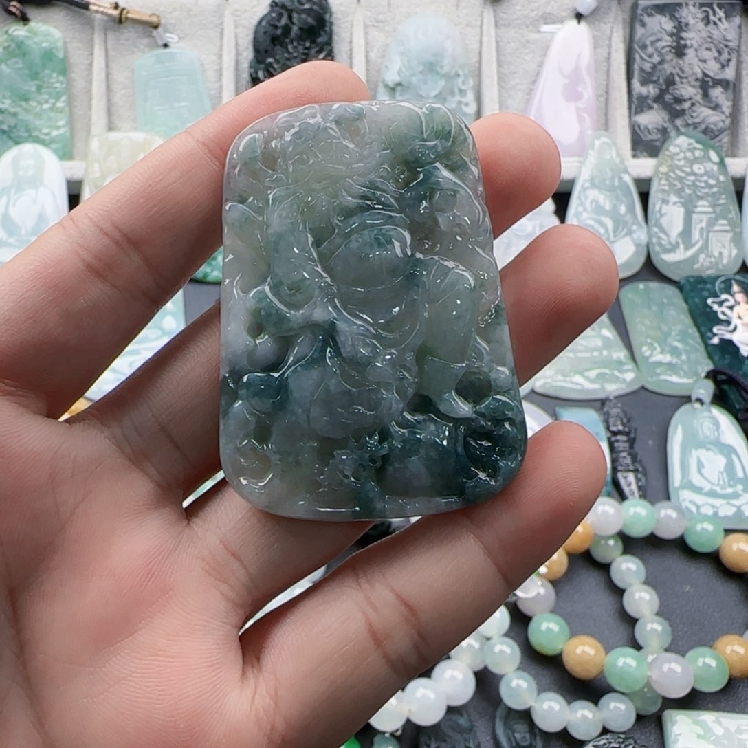 颈饰未镶嵌翡翠钟馗