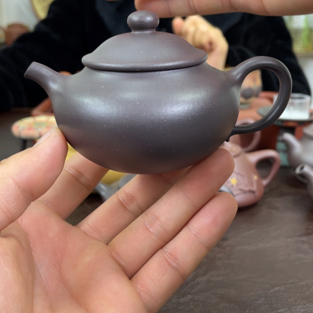 紫砂茶壶仿古天青
