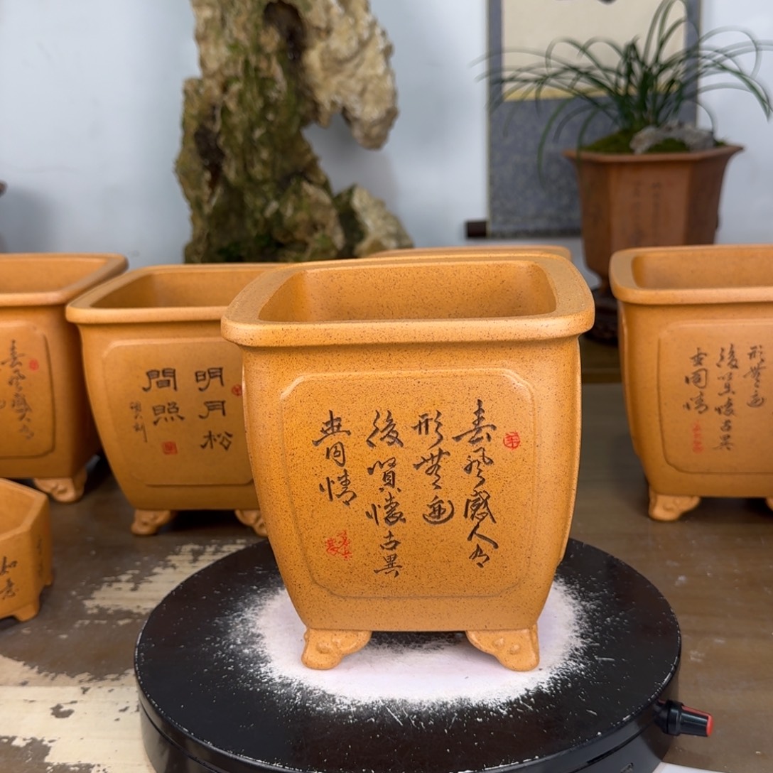 花盆紫砂紫砂花盆13.5-16.5