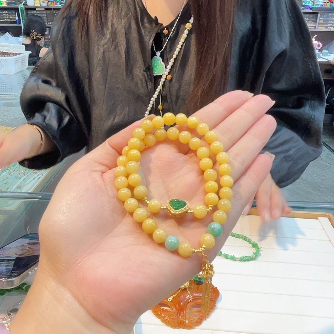 五***子手串翡翠未镶嵌手串